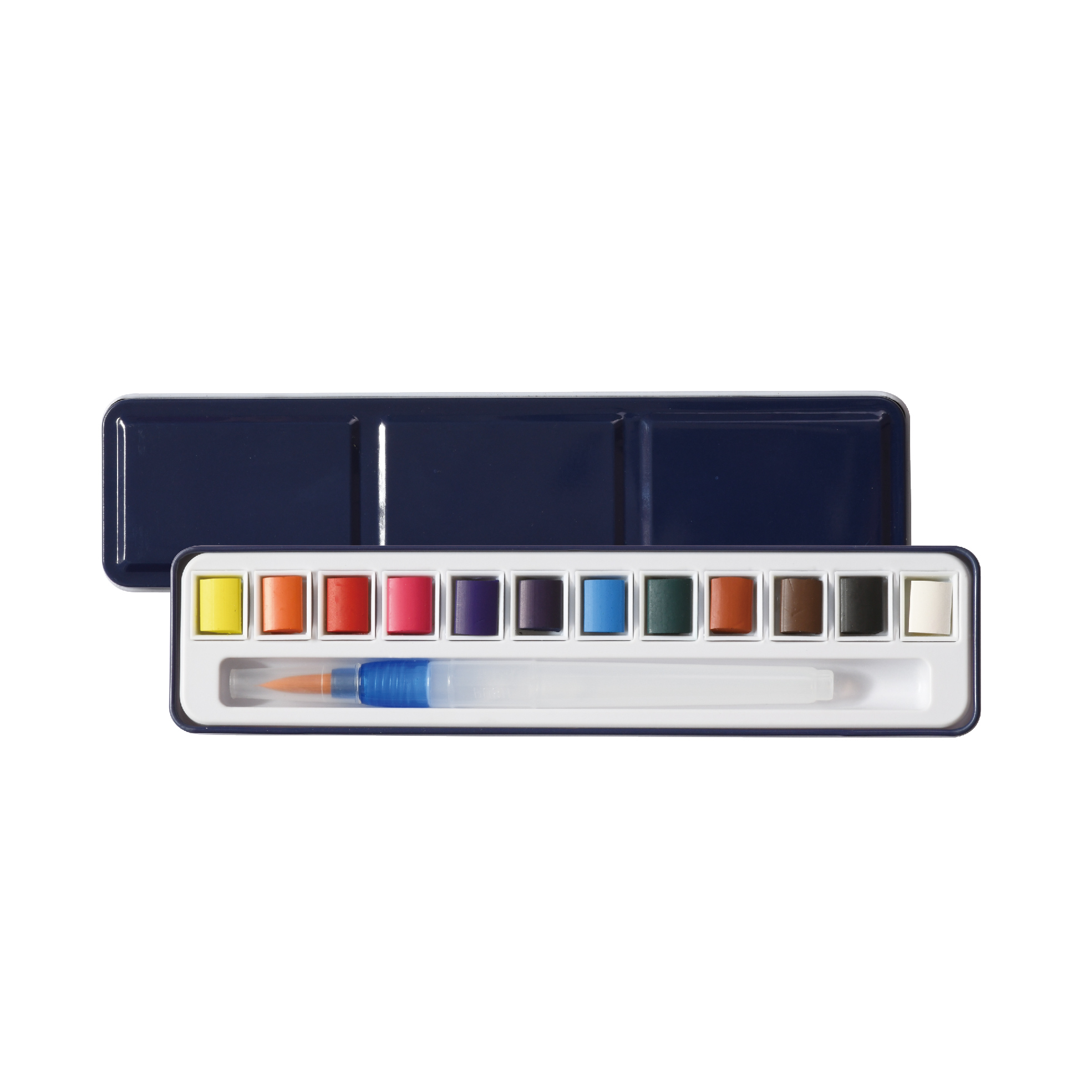 12PC Watercolor Pan in Tin-J0203041