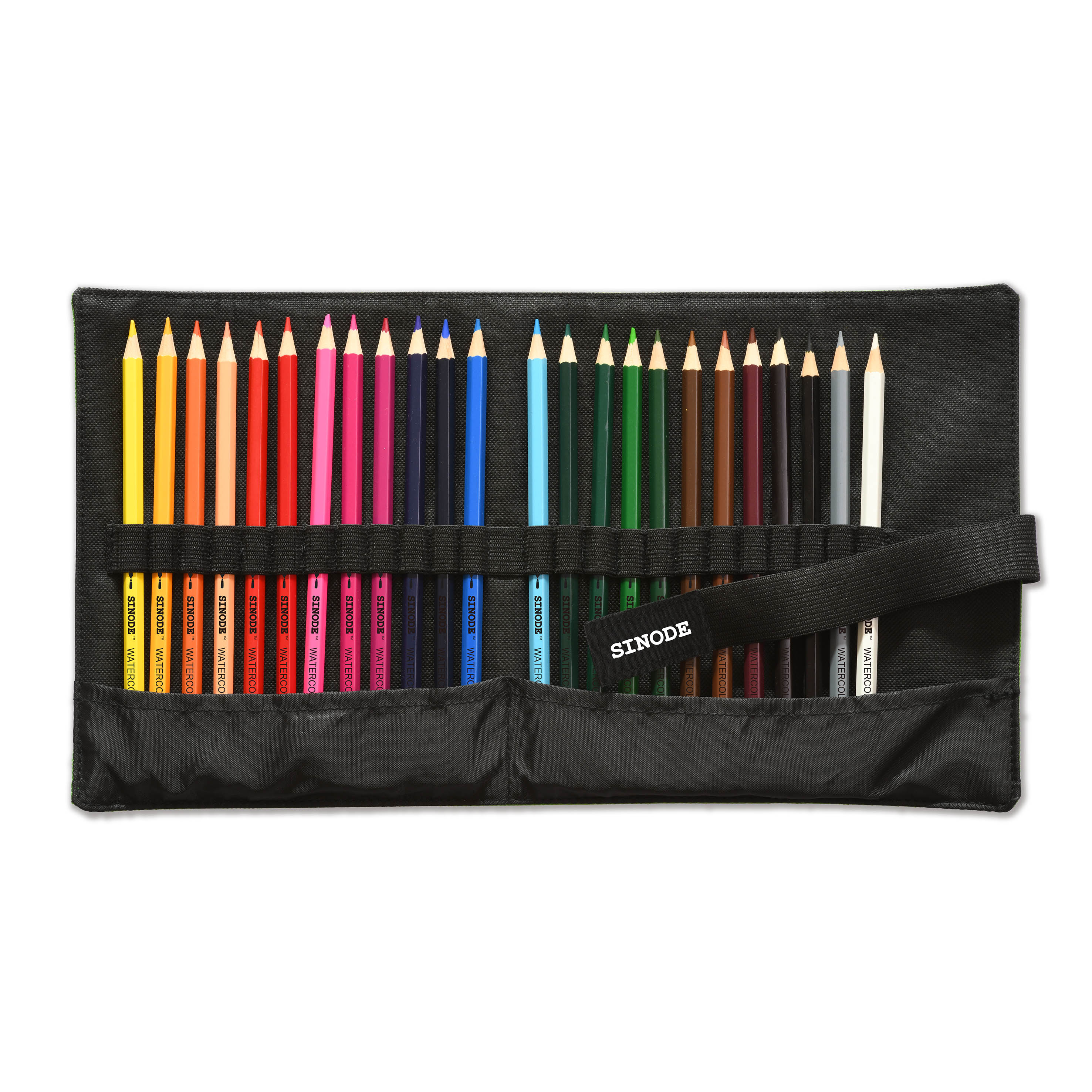 Basic pencil wrap - 24pc watercolor pencil-J0502161