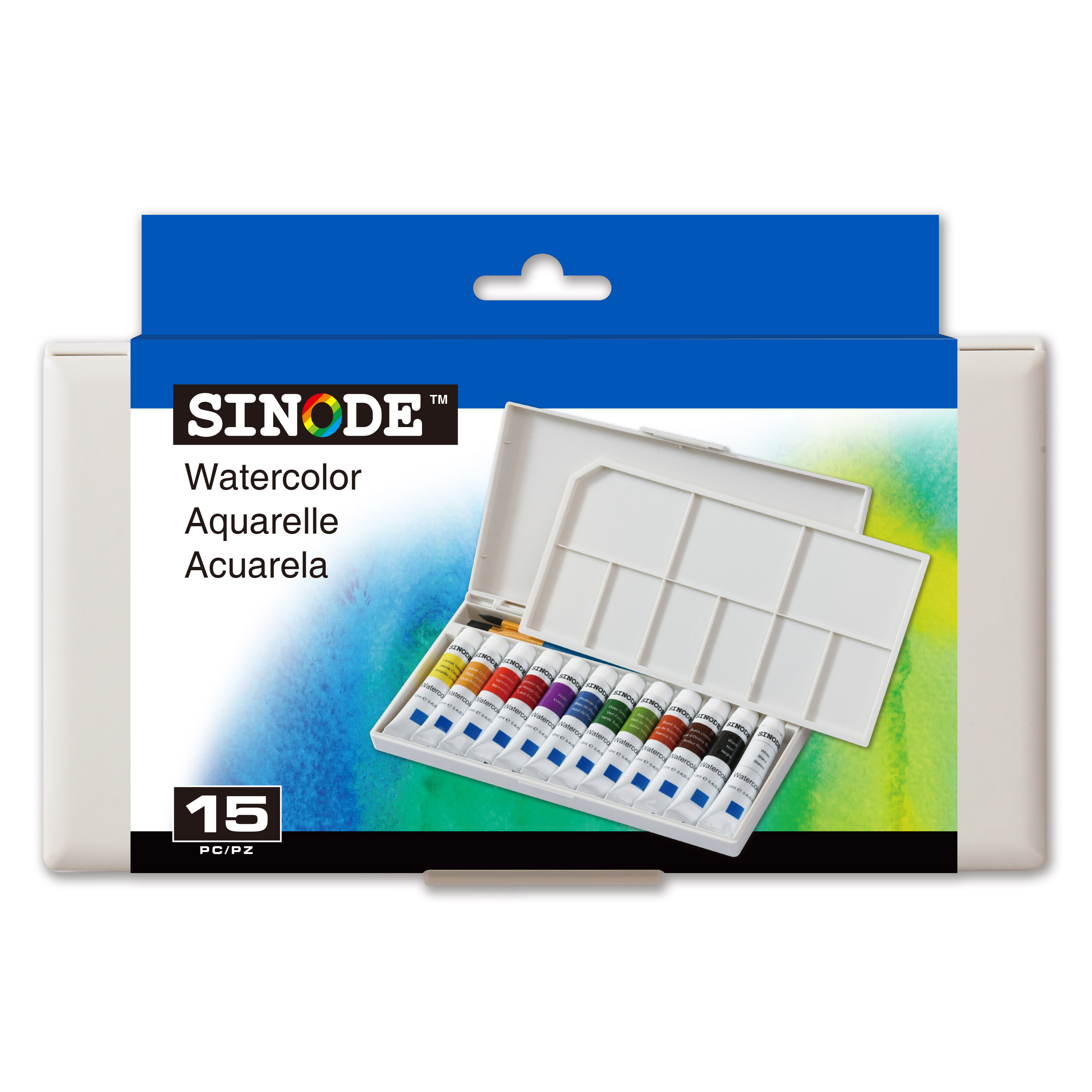 Watercolor Paint in Plastic Case - 12 x 12ml -J0208043