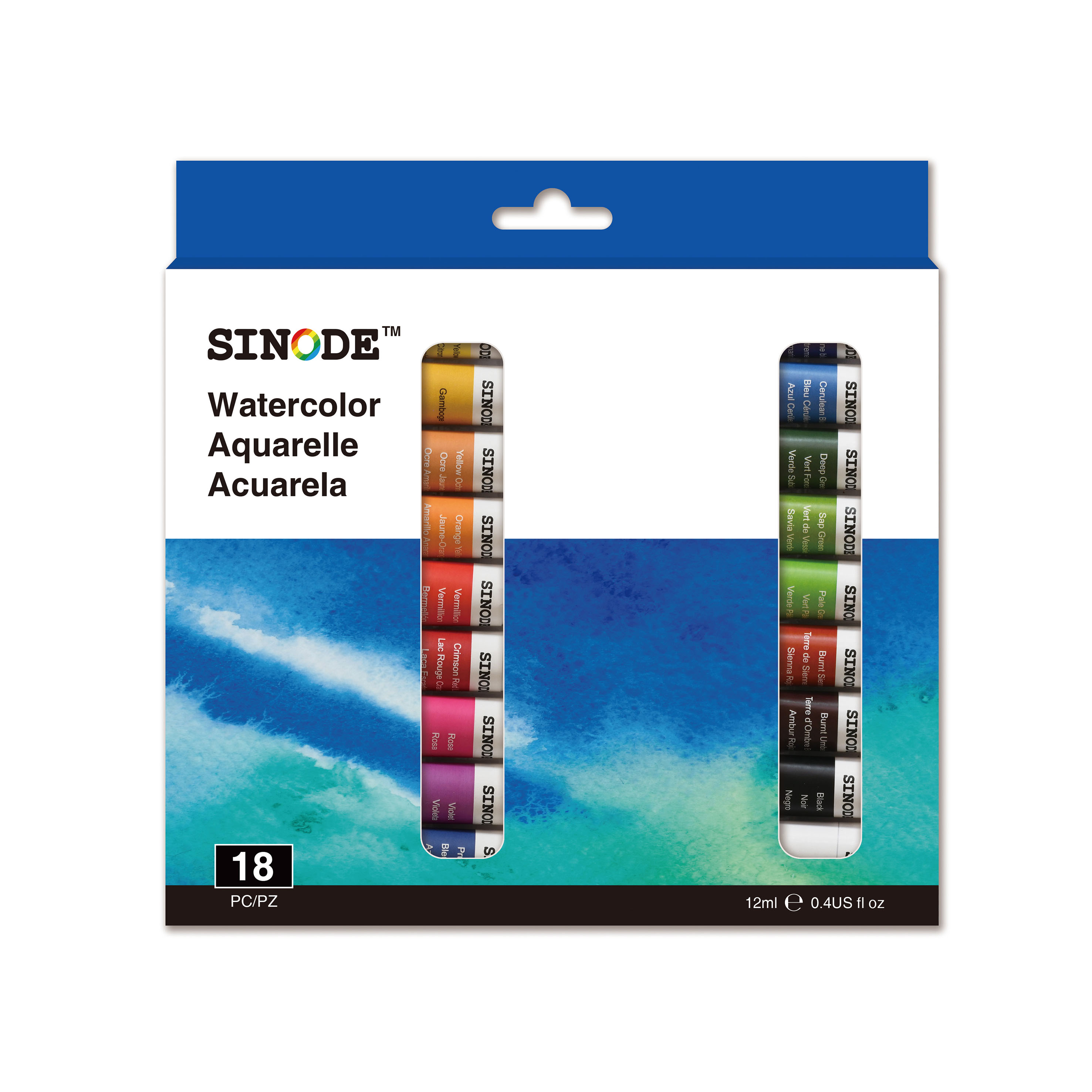 Watercolor Paint Set - 18 x 12ml  -J0208023