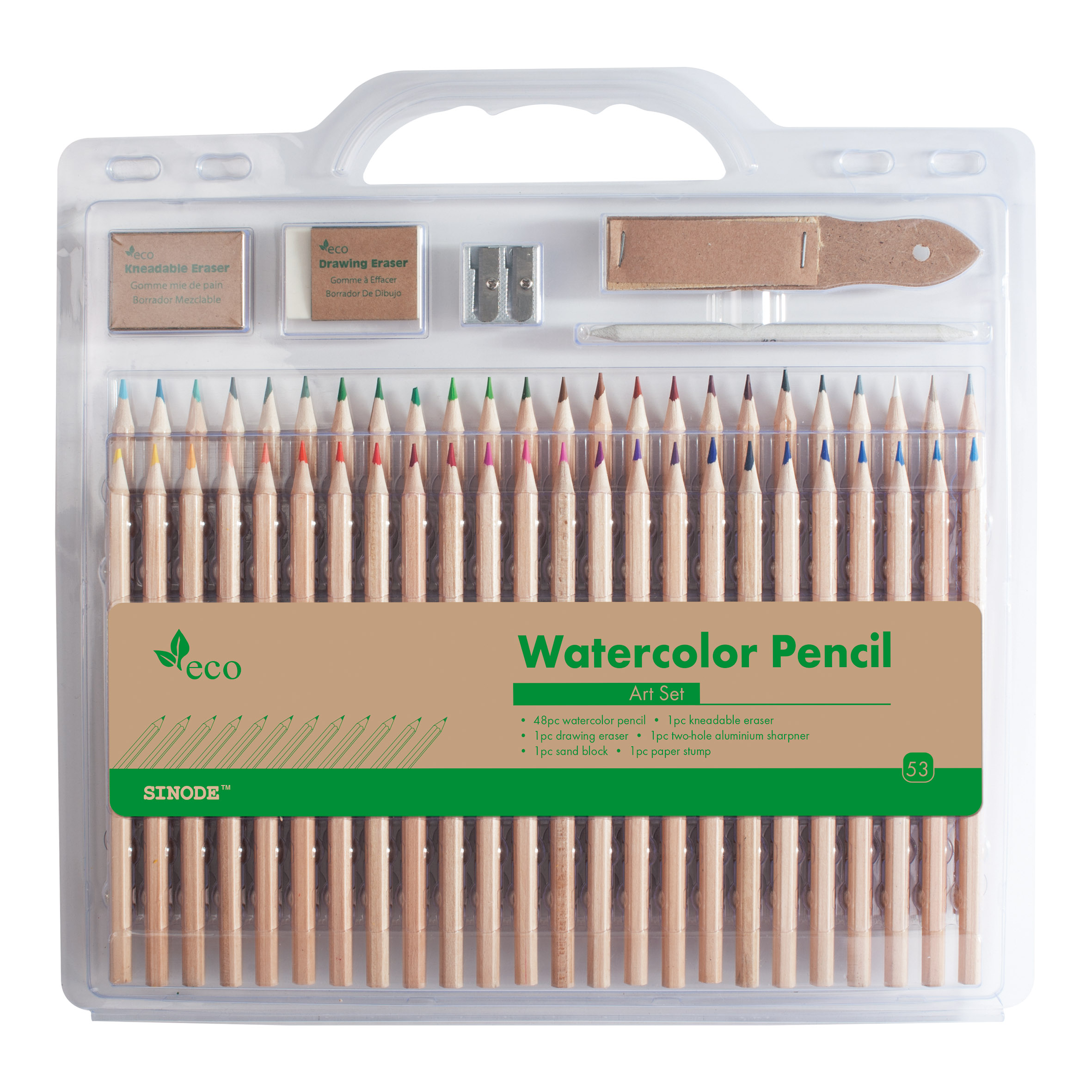 Pencil Clamshell Set - 48pc watercolor pencil -J0547033