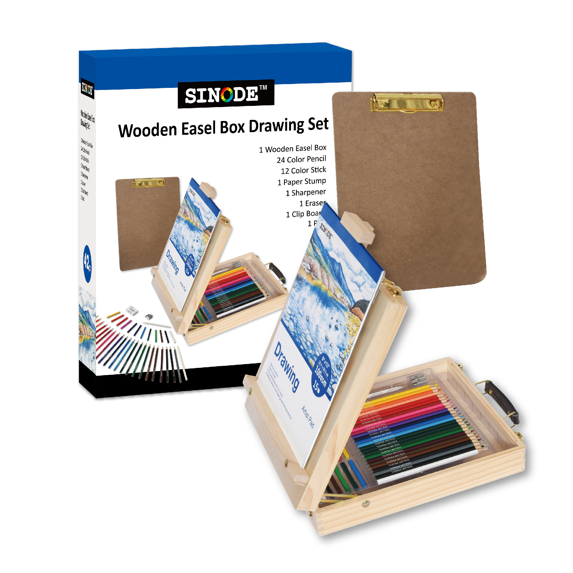 Table Easel Box Drawing Art Set-J0137015