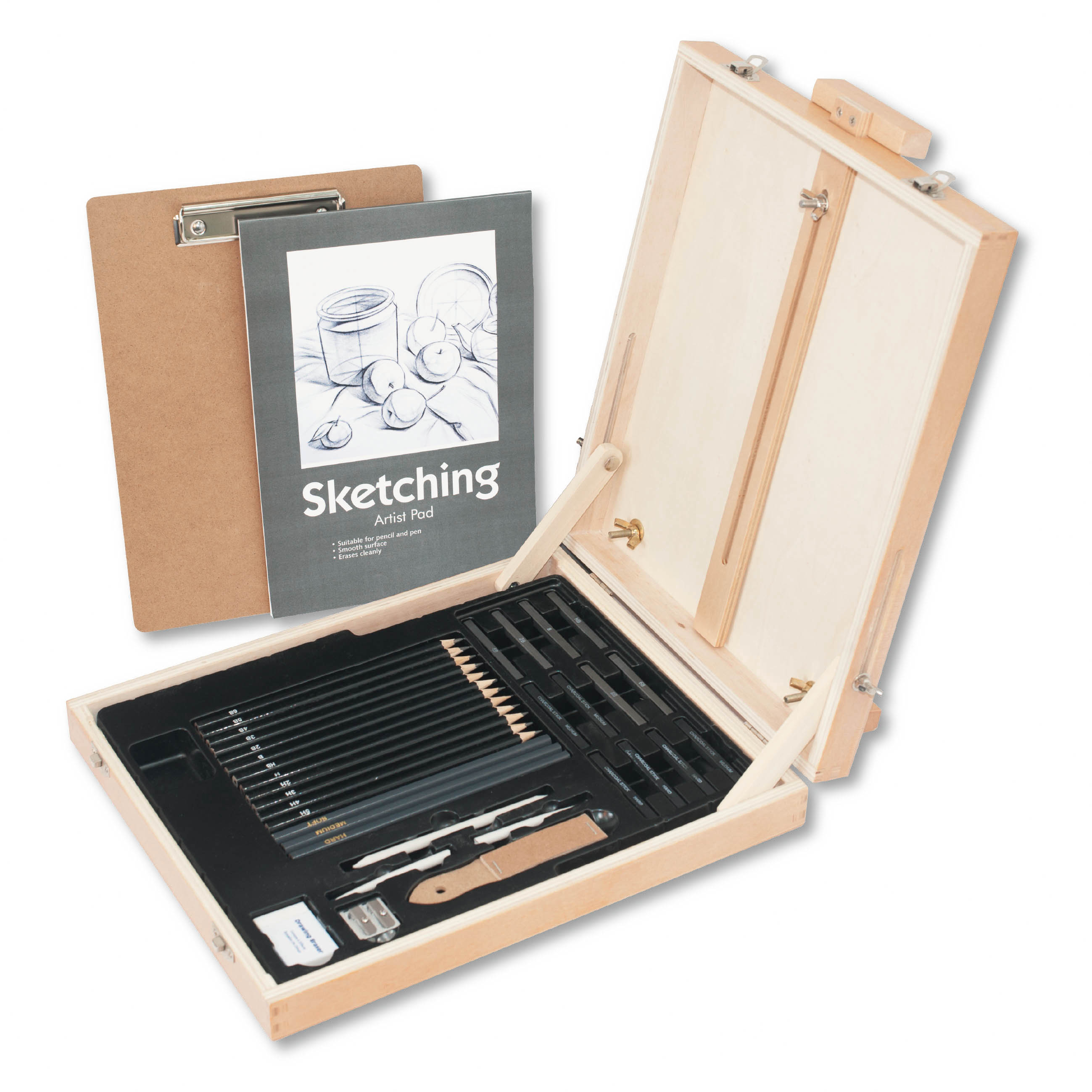 Wooden Easel Box Sketching Art Set SINODE