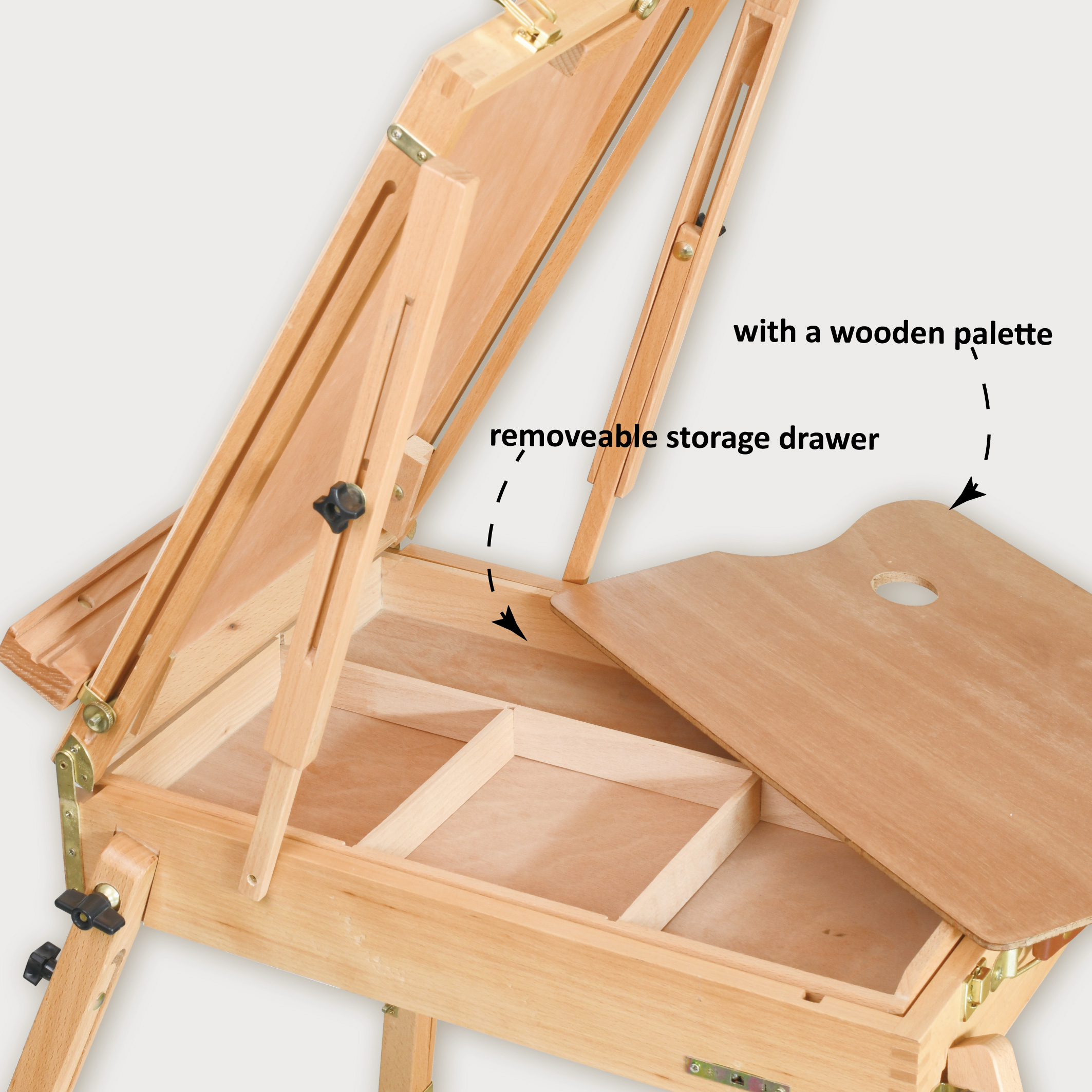 French Box Easel With 4 Legs SINODE